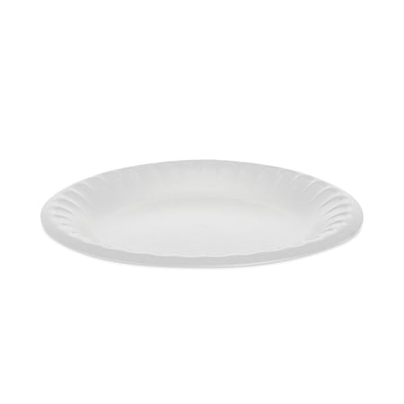 Pactiv Unlaminated Foam Dinnerware, Plate, 6" Diameter, White, PK1000 YTH100060000